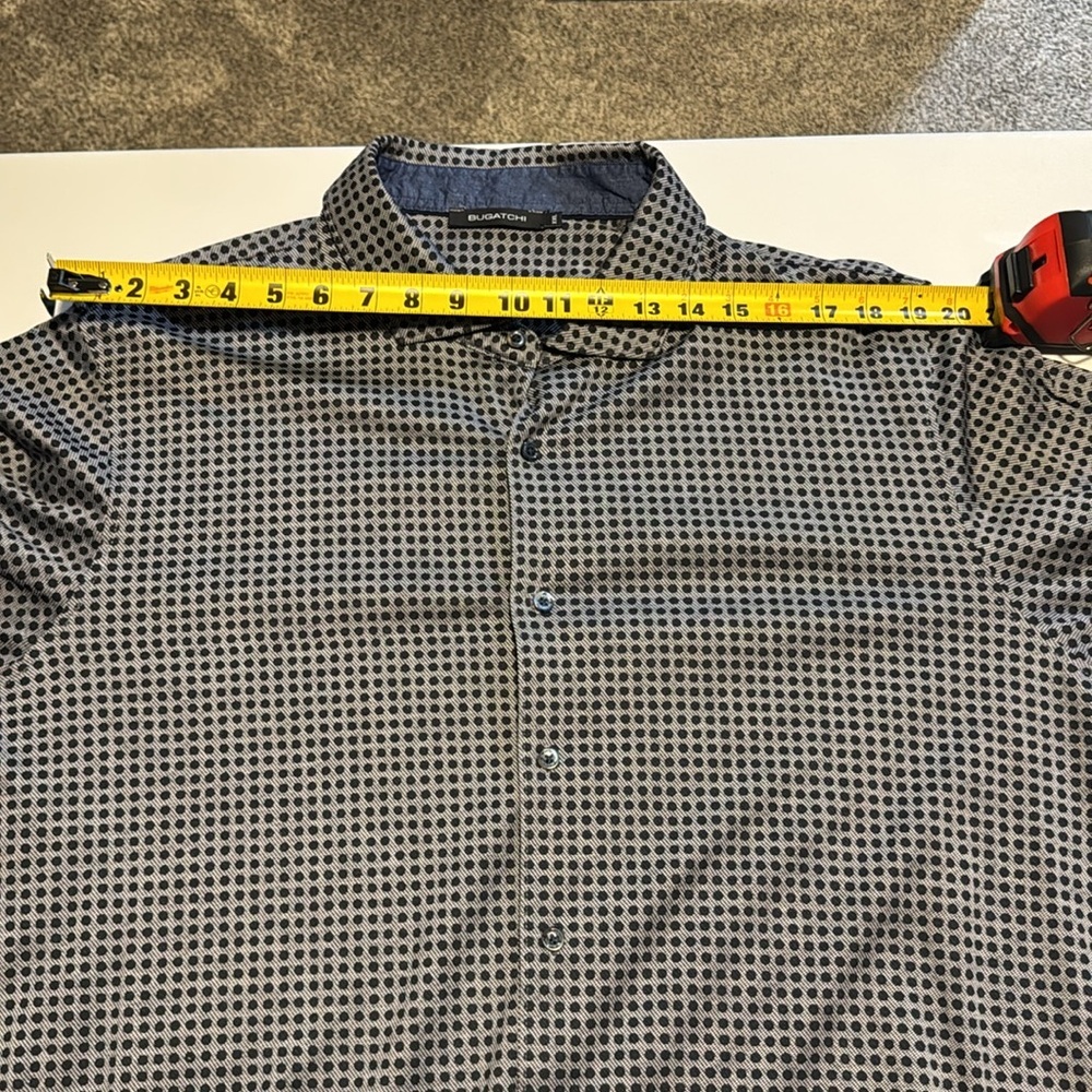 Bugatchi Men's Navy Patterned Shirt - Picture 5 of 8
